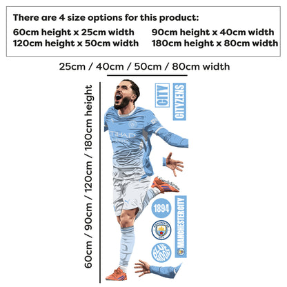 Official Manchester City - Rayan Cherki 26/27 Illustration Wall Sticker