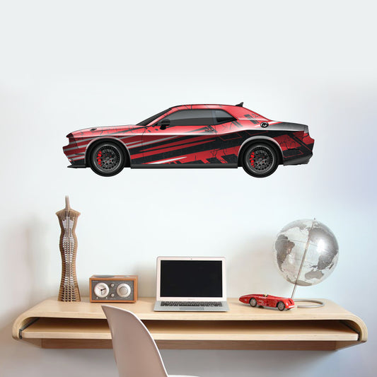 Car Wall Sticker - Red Sports Car Wall Art
