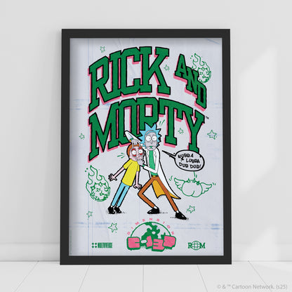 Rick And Morty Print – Doodle Poster Wall Art