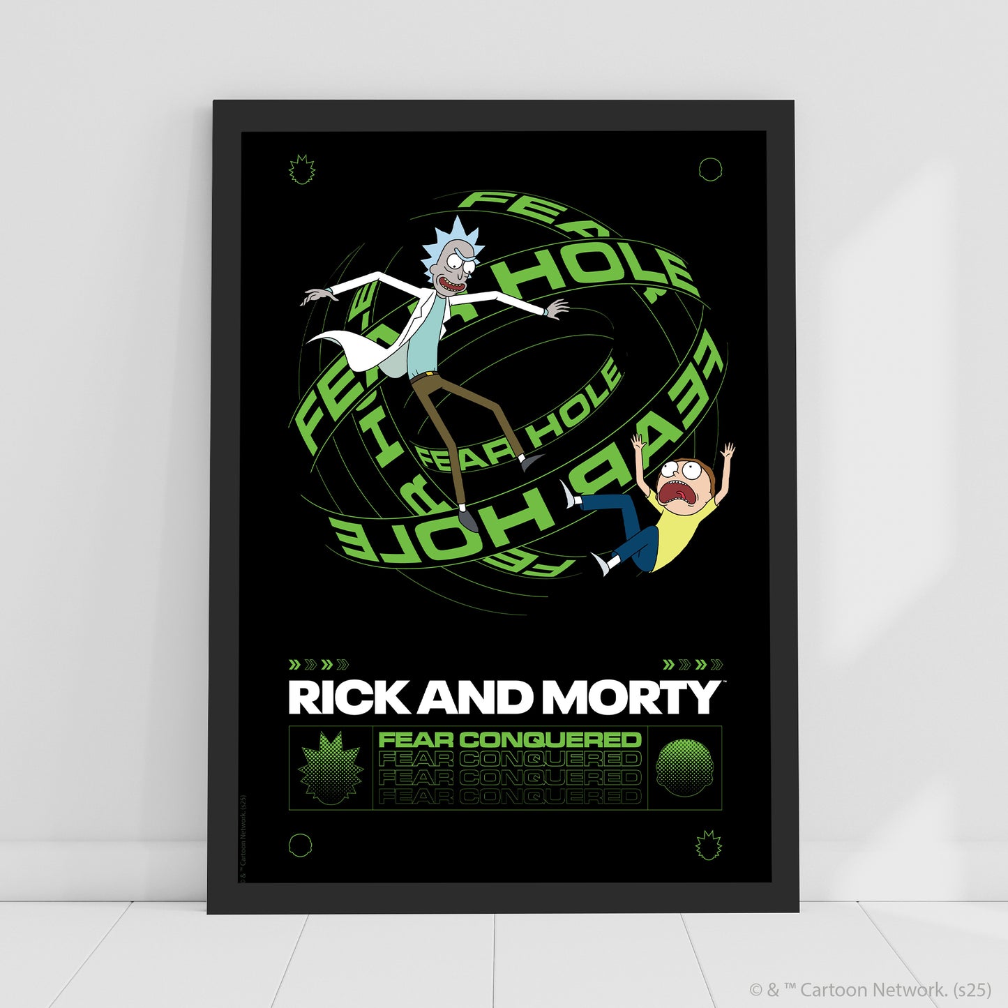 Rick And Morty Print – Fear Conquered Poster Wall Art