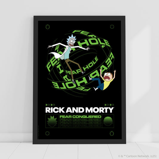 Rick And Morty Print – Fear Conquered Poster Wall Art