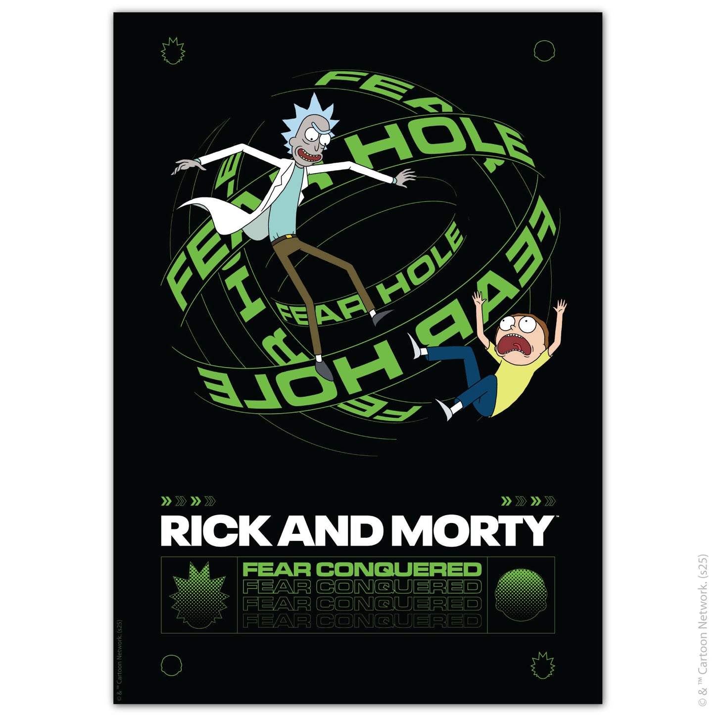 Rick And Morty Print – Fear Conquered Poster Wall Art
