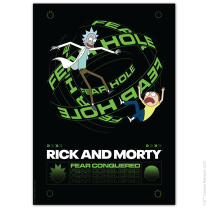 Rick And Morty Print – Fear Conquered Poster Wall Art