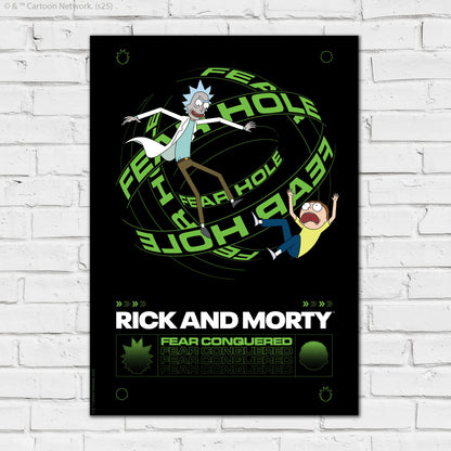 Rick And Morty Print – Fear Conquered Poster Wall Art