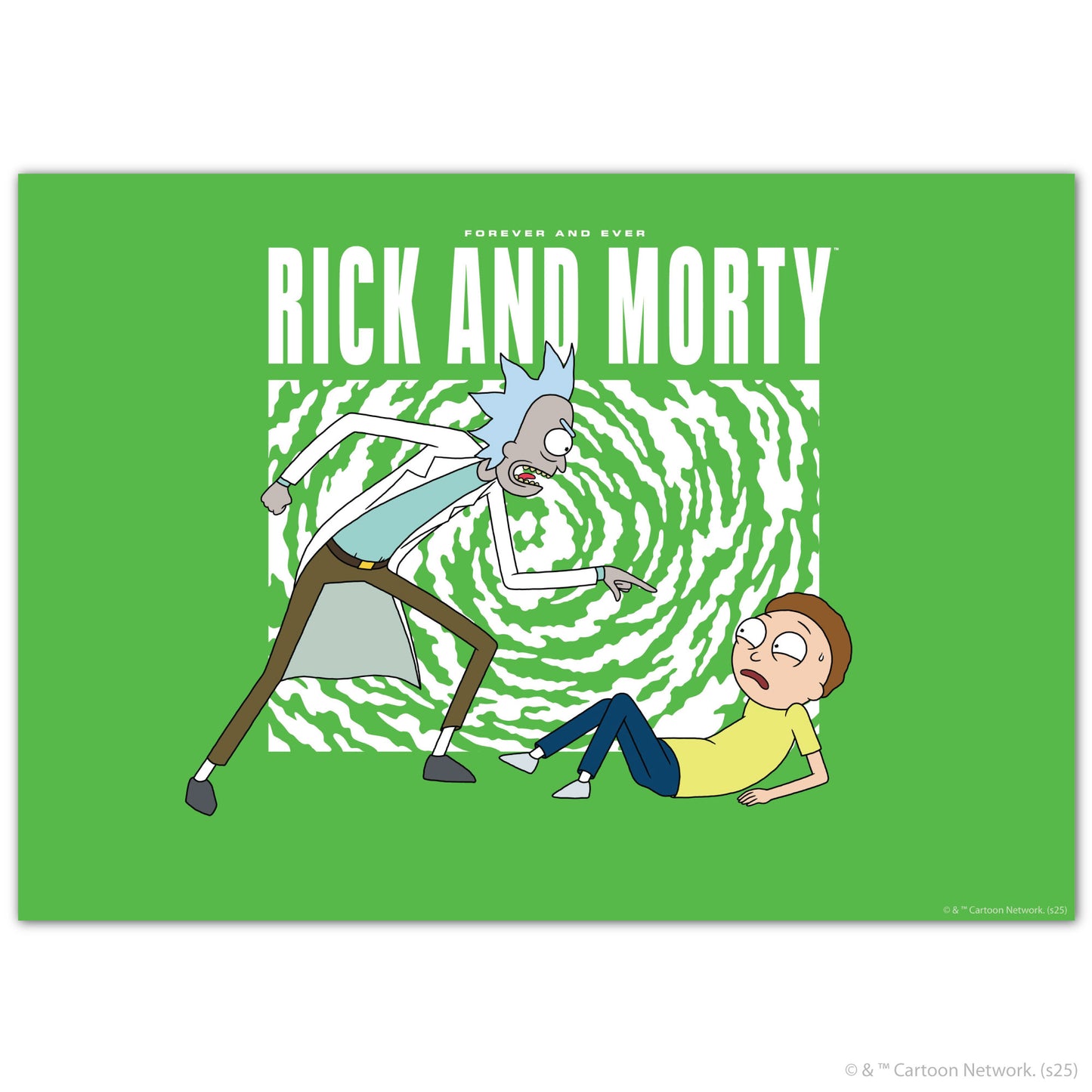 Rick And Morty Print – Rick Pointing At Morty Poster Wall Art