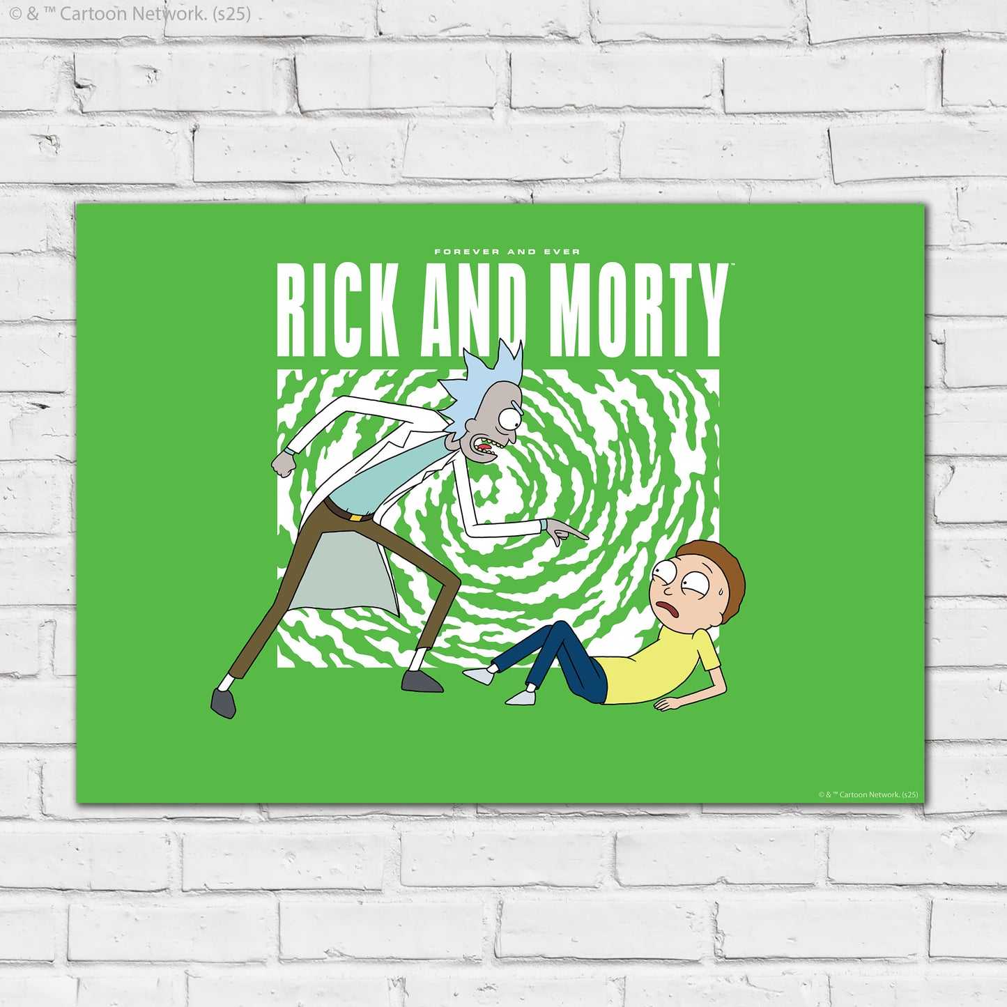 Rick And Morty Print – Rick Pointing At Morty Poster Wall Art