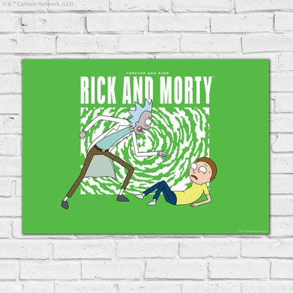 Rick And Morty Print – Rick Pointing At Morty Poster Wall Art