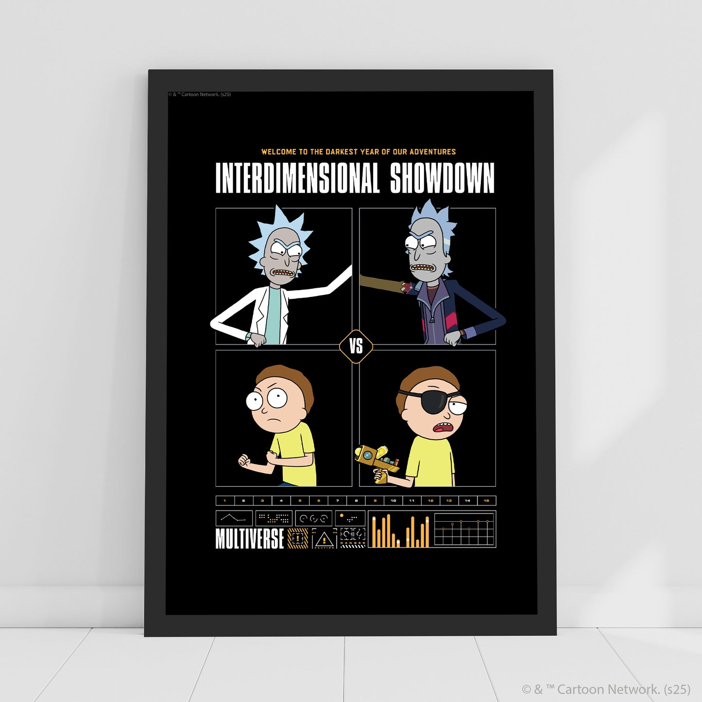 Rick And Morty Print – Interdimensional Showdown Poster Wall Art