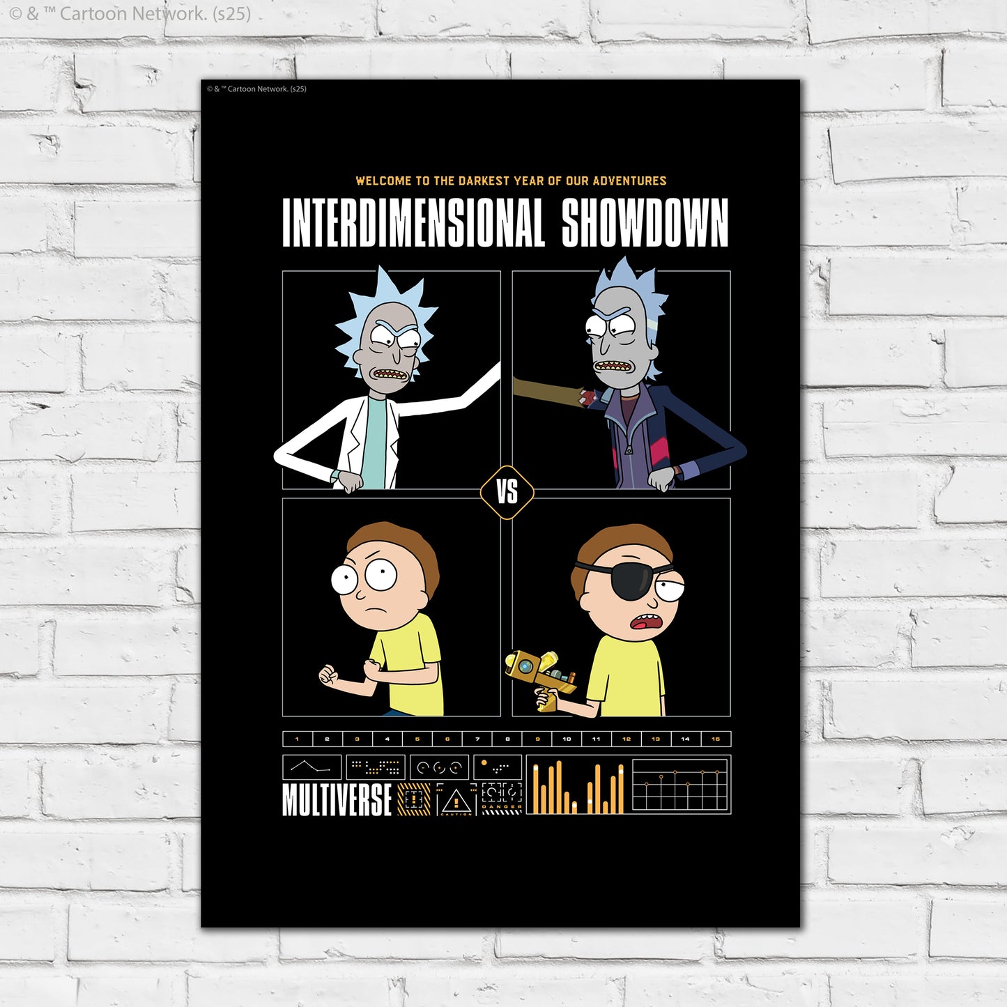 Rick And Morty Print – Interdimensional Showdown Poster Wall Art