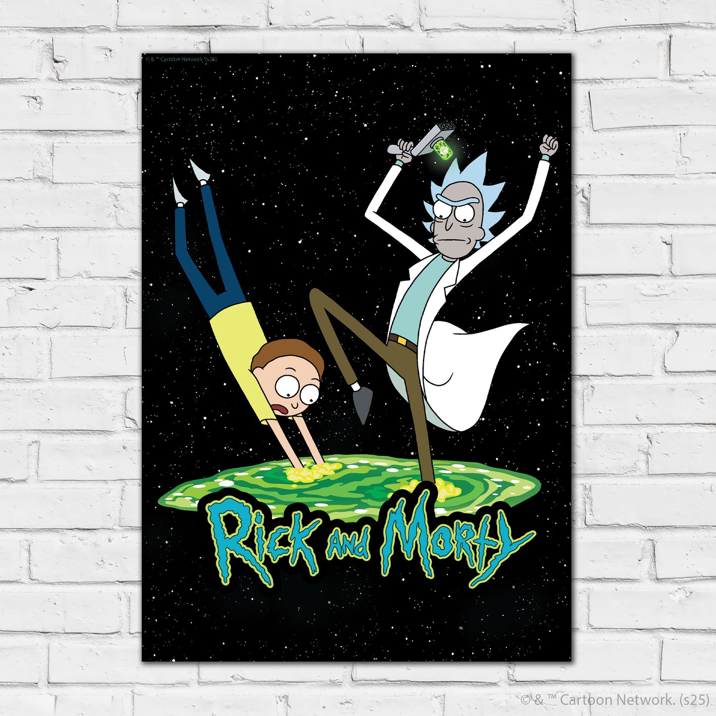 Rick And Morty Print – Jumping Into Portal Poster Wall Art