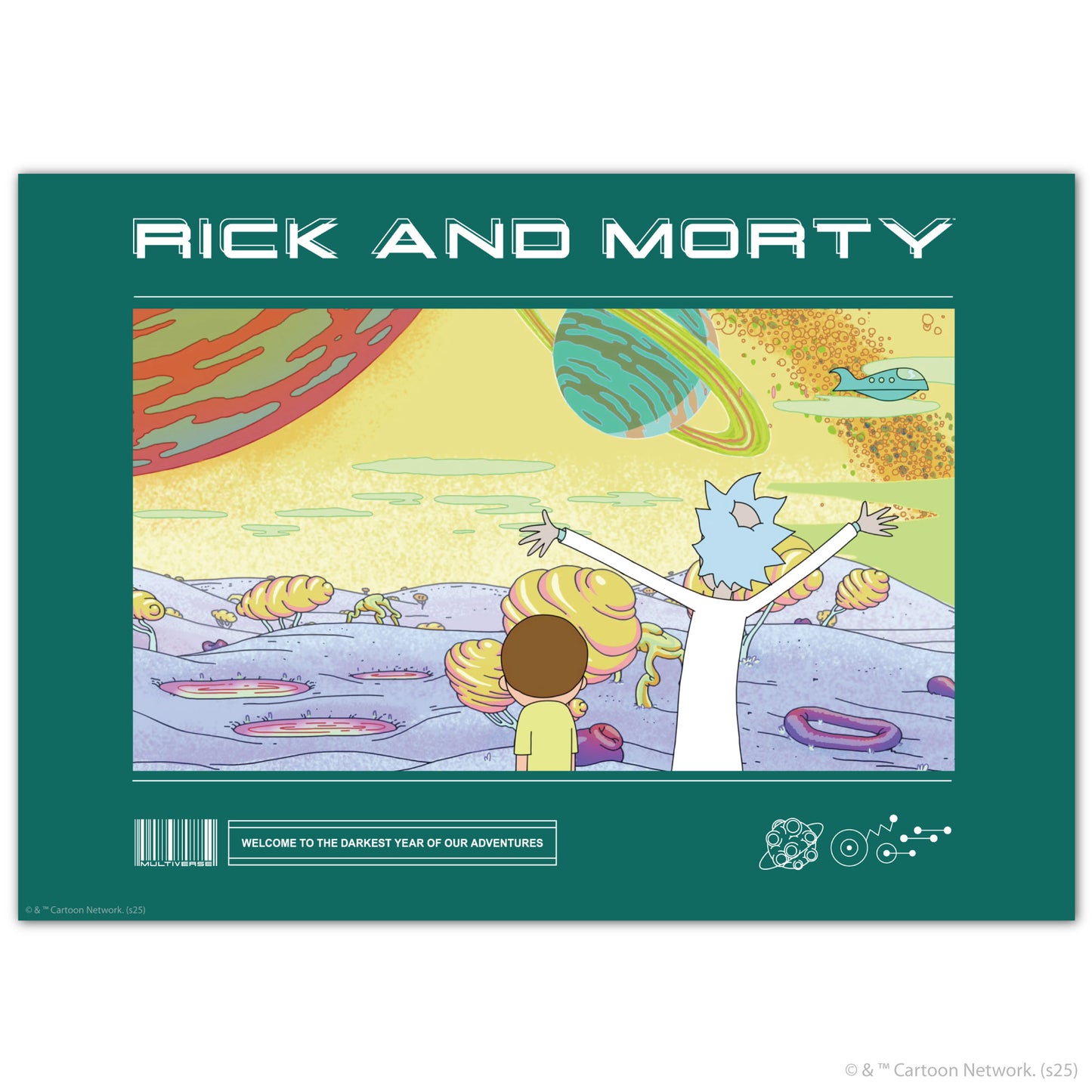 Rick And Morty Print – Looking At Planets Poster Wall Art