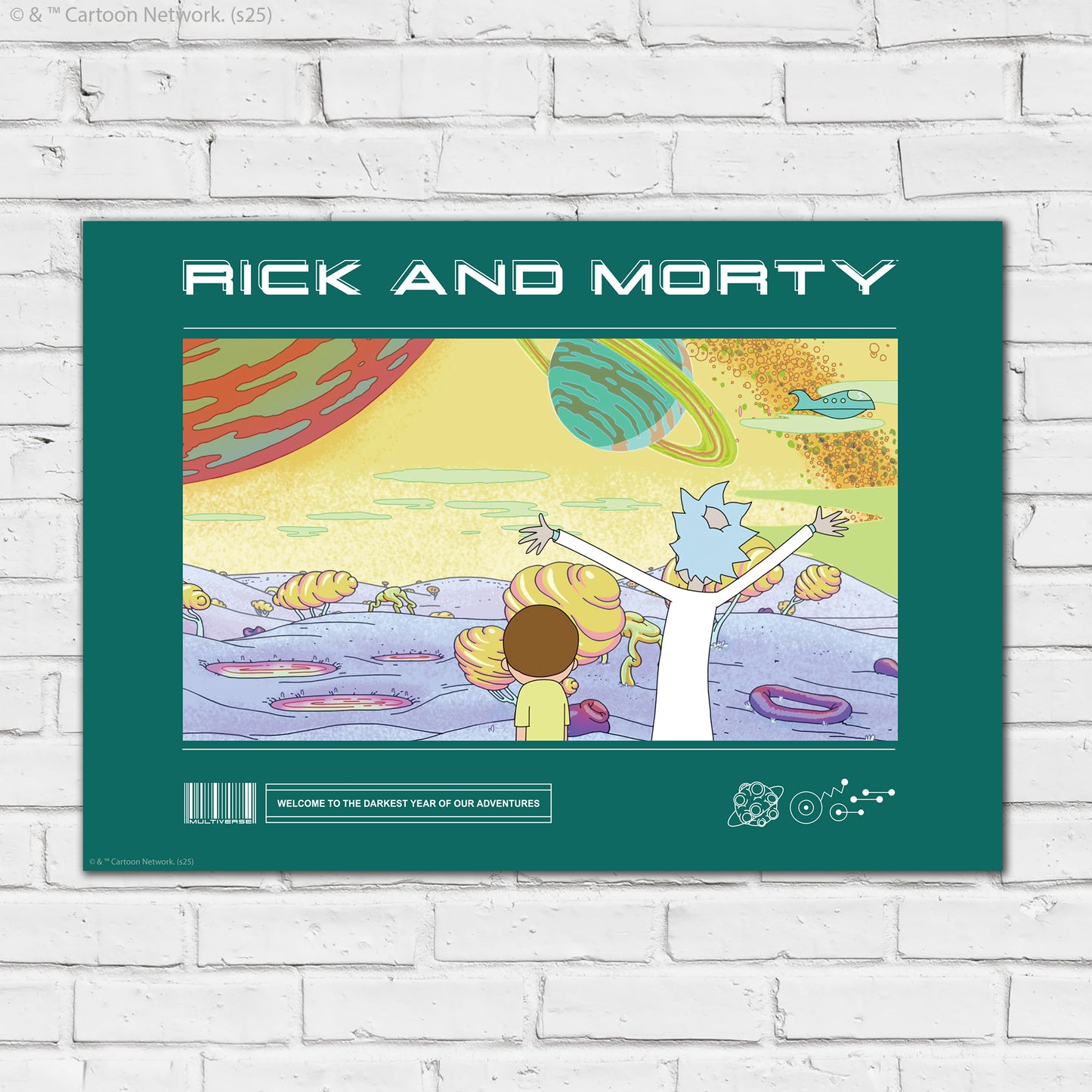Rick And Morty Print – Looking At Planets Poster Wall Art