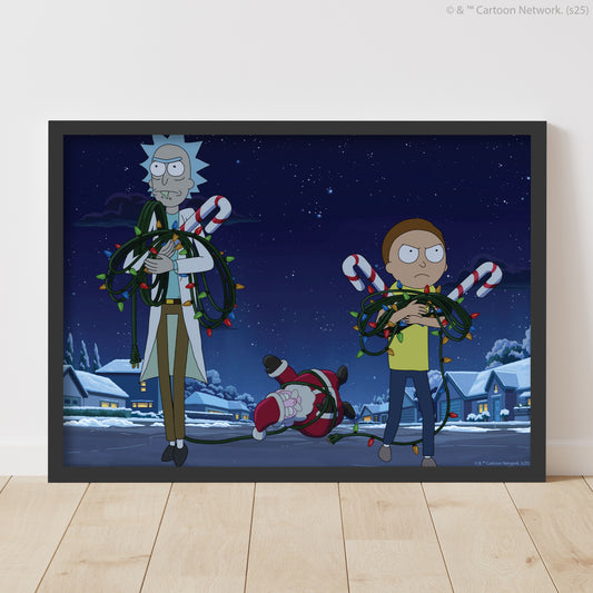 Rick And Morty Print –  Christmas Poster Wall Art