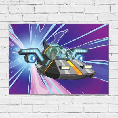 Rick And Morty Print –  Space Cruiser Poster Wall Art