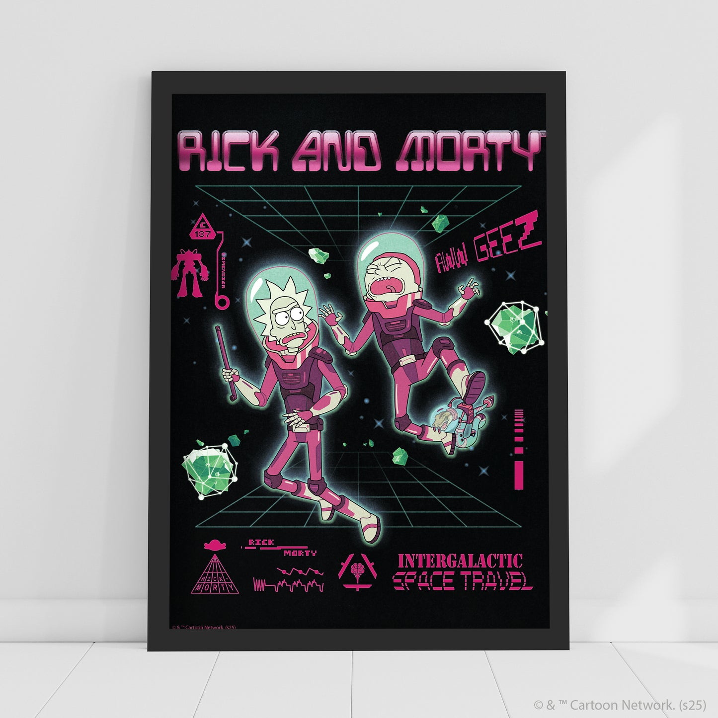 Rick And Morty Print –  Intergalactic Space Travel Poster Wall Art