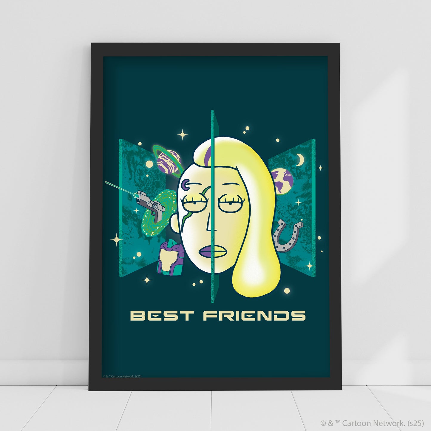Rick And Morty Print  –  Best Friends Poster Wall Art