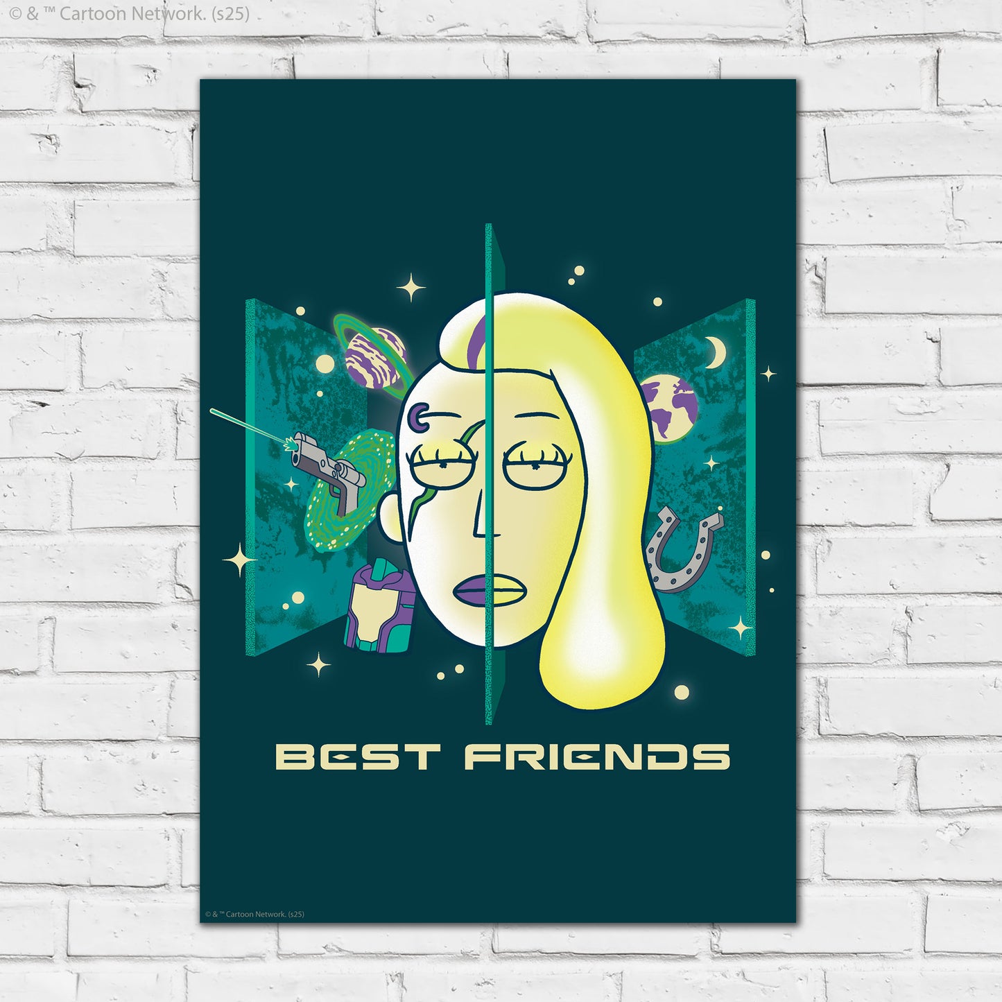 Rick And Morty Print  –  Best Friends Poster Wall Art