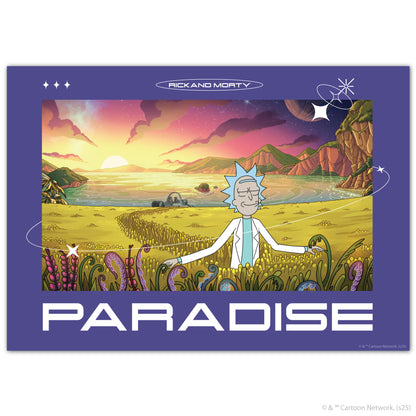 Rick And Morty Print – Paradise Poster Wall Art