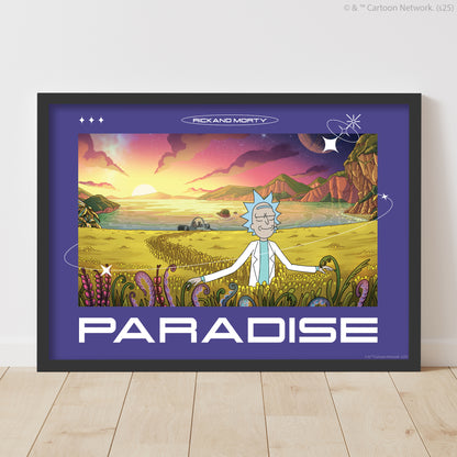 Rick And Morty Print – Paradise Poster Wall Art