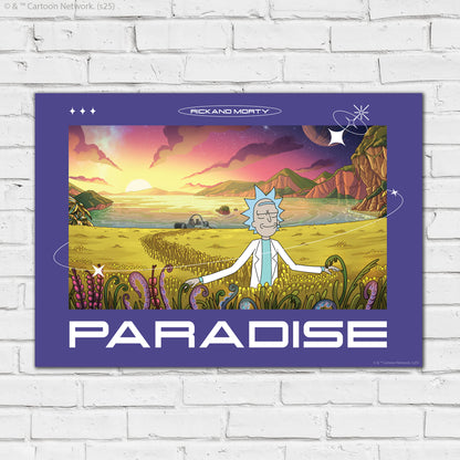 Rick And Morty Print – Paradise Poster Wall Art