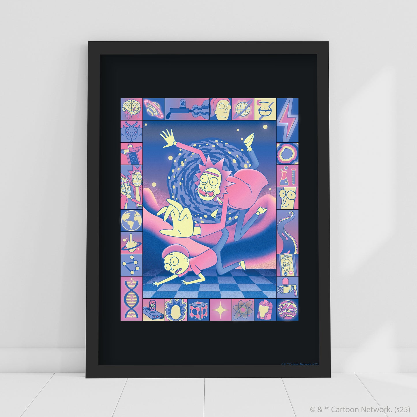 Rick And Morty Print – Falling Out Of Portal Poster Wall Art