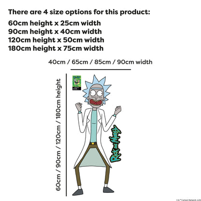 Rick and Morty Wall Sticker – Rick Screaming Wall Decal Art
