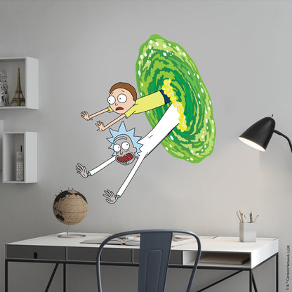 Rick and Morty Wall Sticker – Reaching out of Portal Wall Decal Art