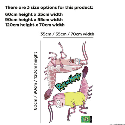 Rick and Morty Wall Sticker – Shrimps Wall Decal Art