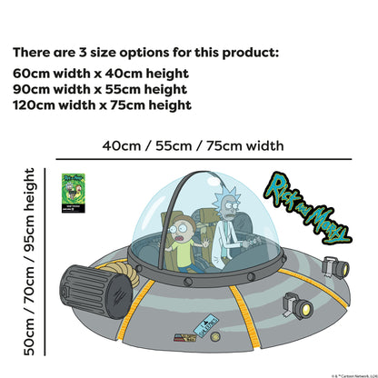 Rick and Morty Wall Sticker – In Ship Wall Decal Art