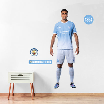 Manchester City FC - Rodri 26/27 Player Wall Sticker