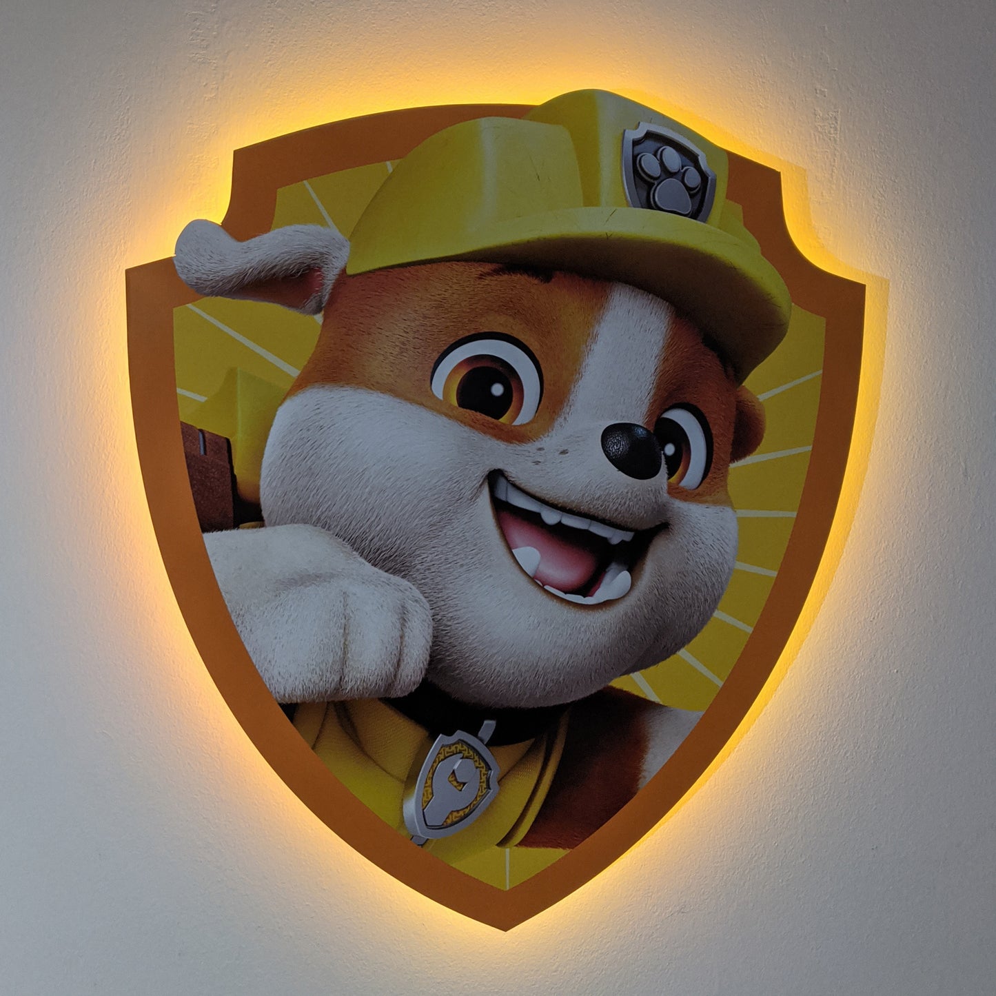 Paw Patrol Rubble LED Backlit Wallpop