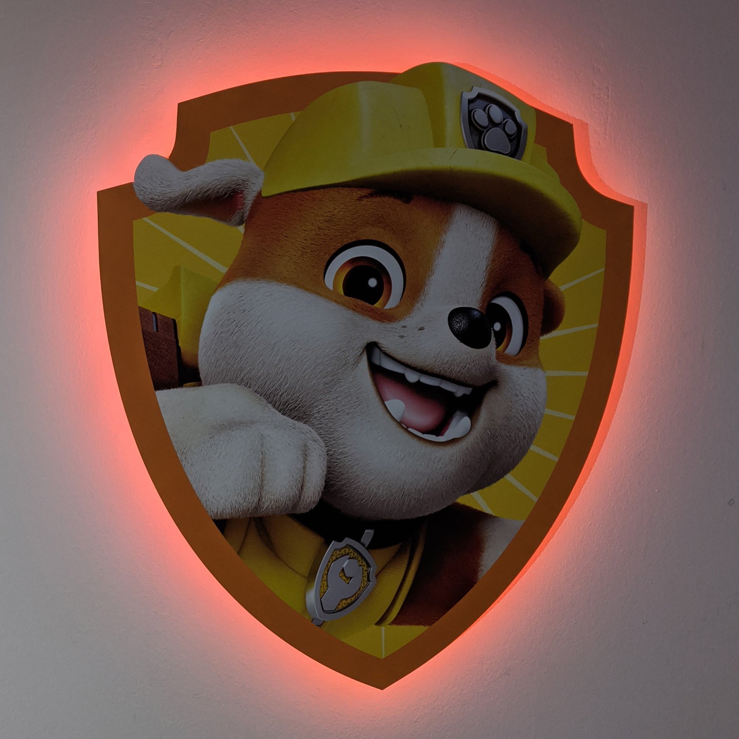 Paw Patrol Rubble LED Backlit Wallpop