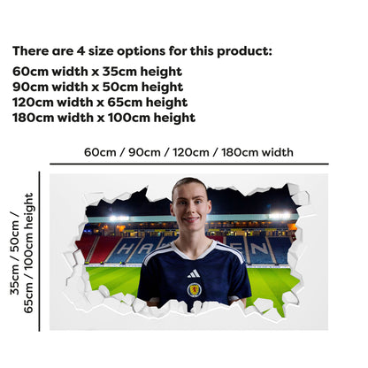 Scotland National Team - Jenna Clark Broken Wall Sticker Football Art