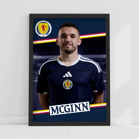 Scotland National Team - John McGinn Print Football Wall Art