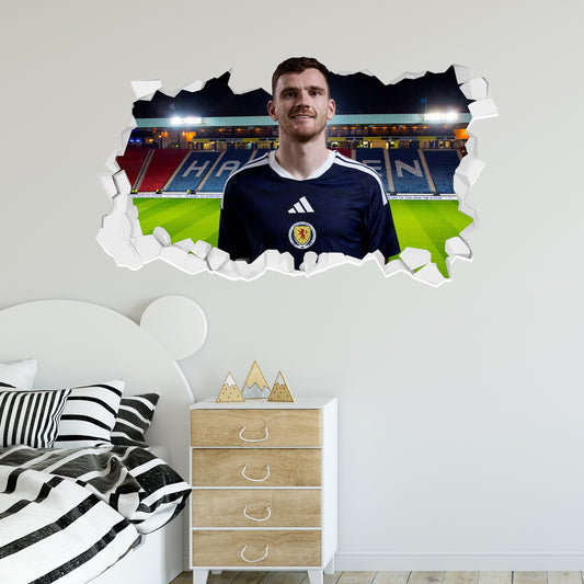 Scotland National Team - Andy Robertson Broken Wall Sticker Football Art