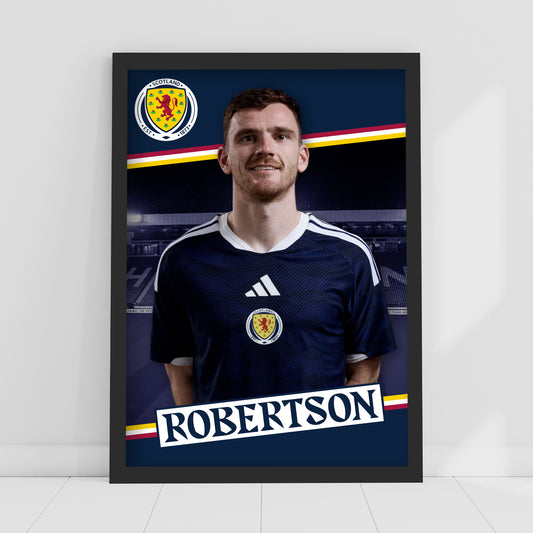 Scotland National Team - Andy Robertson Print Football Wall Art
