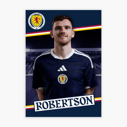 Scotland National Team - Andy Robertson Print Football Wall Art