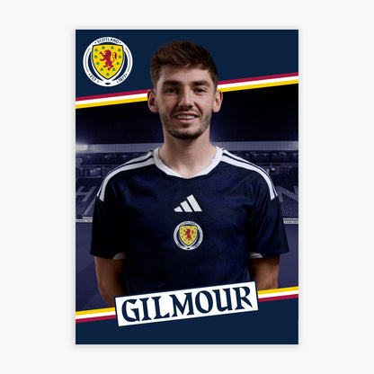 Scotland National Team - Billy Gilmour Print Football Wall Art