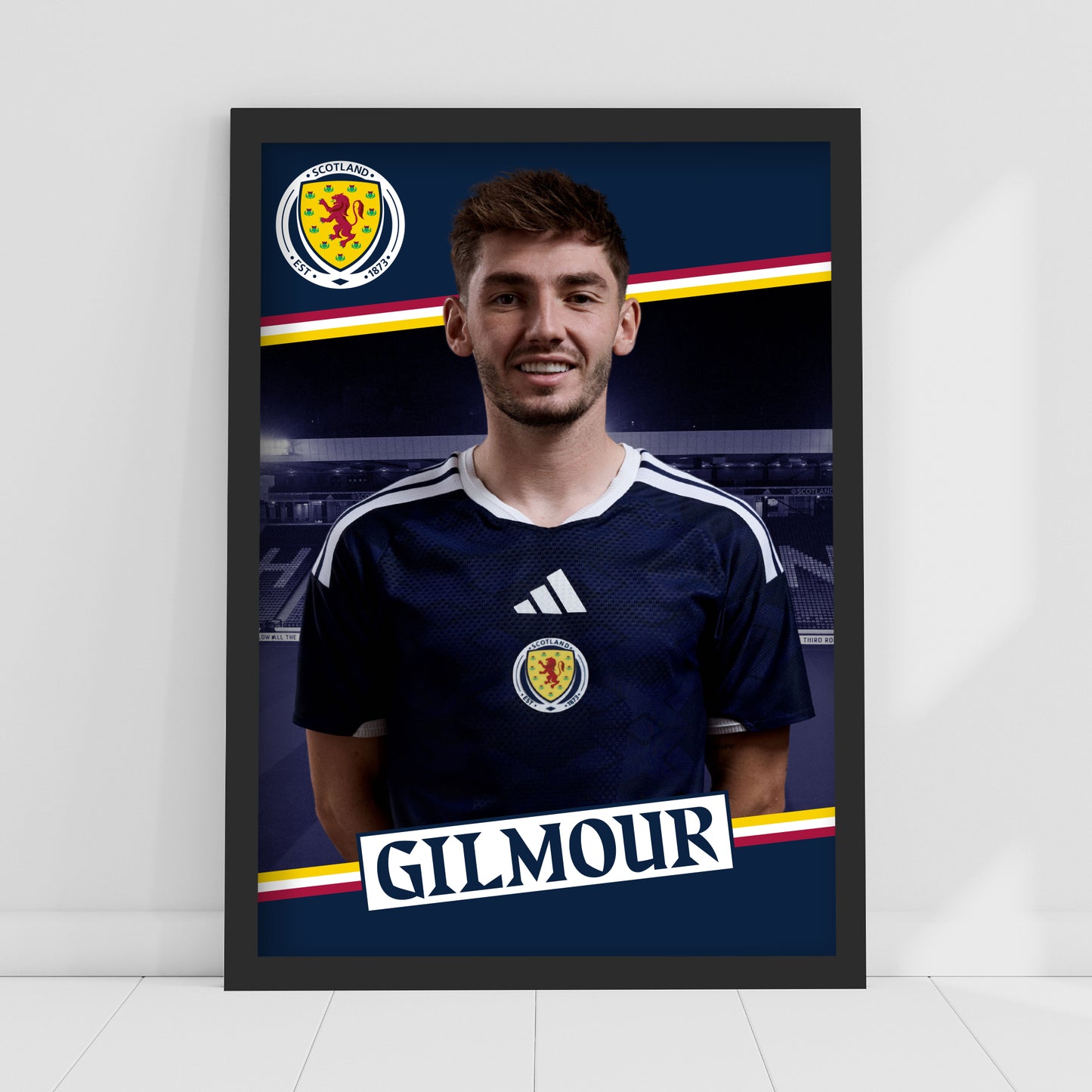 Scotland National Team - Billy Gilmour Print Football Wall Art