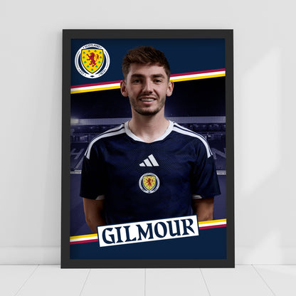 Scotland National Team - Billy Gilmour Print Football Wall Art