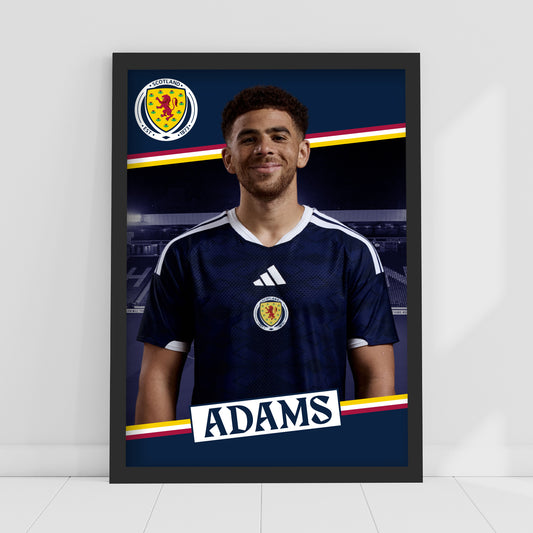 Scotland National Team - Che Adams Print Football Wall Art