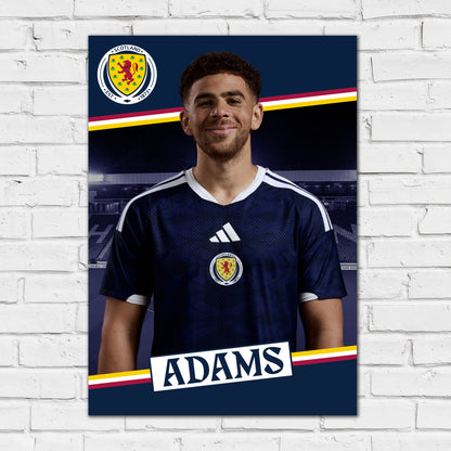 Scotland National Team - Che Adams Print Football Wall Art