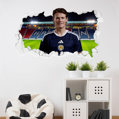 Scotland National Team - Scott McTominay Broken Wall Sticker Football Art