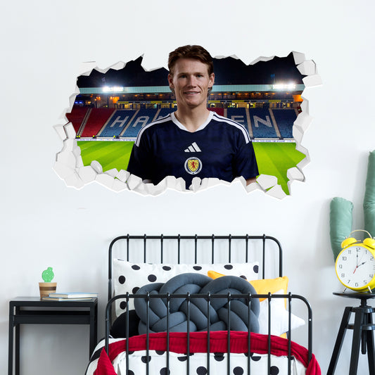 Scotland National Team - Scott McTominay Broken Wall Sticker Football Art