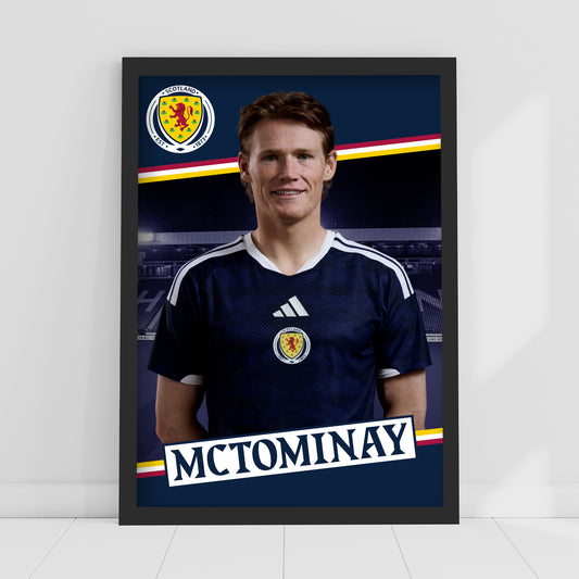 Scotland National Team - Scott McTominay Print Football Wall Art