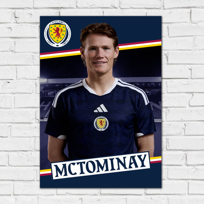 Scotland National Team - Scott McTominay Print Football Wall Art