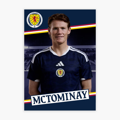 Scotland National Team - Scott McTominay Print Football Wall Art