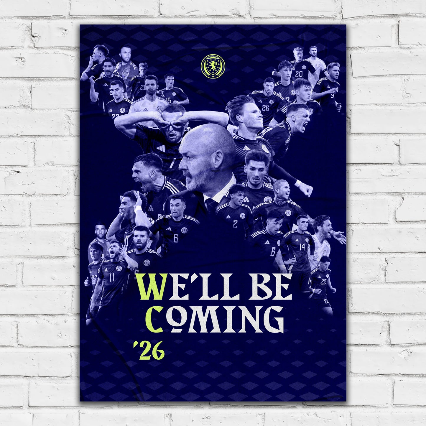 Scottish FA Print - We'll Be Coming '26 Poster Scotland Football