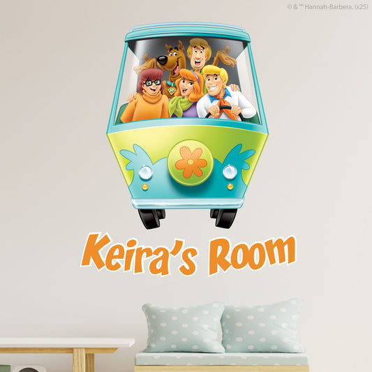 Scooby-Doo Wall Sticker  –  The Mystery Machine Personalised Decal Wall Art
