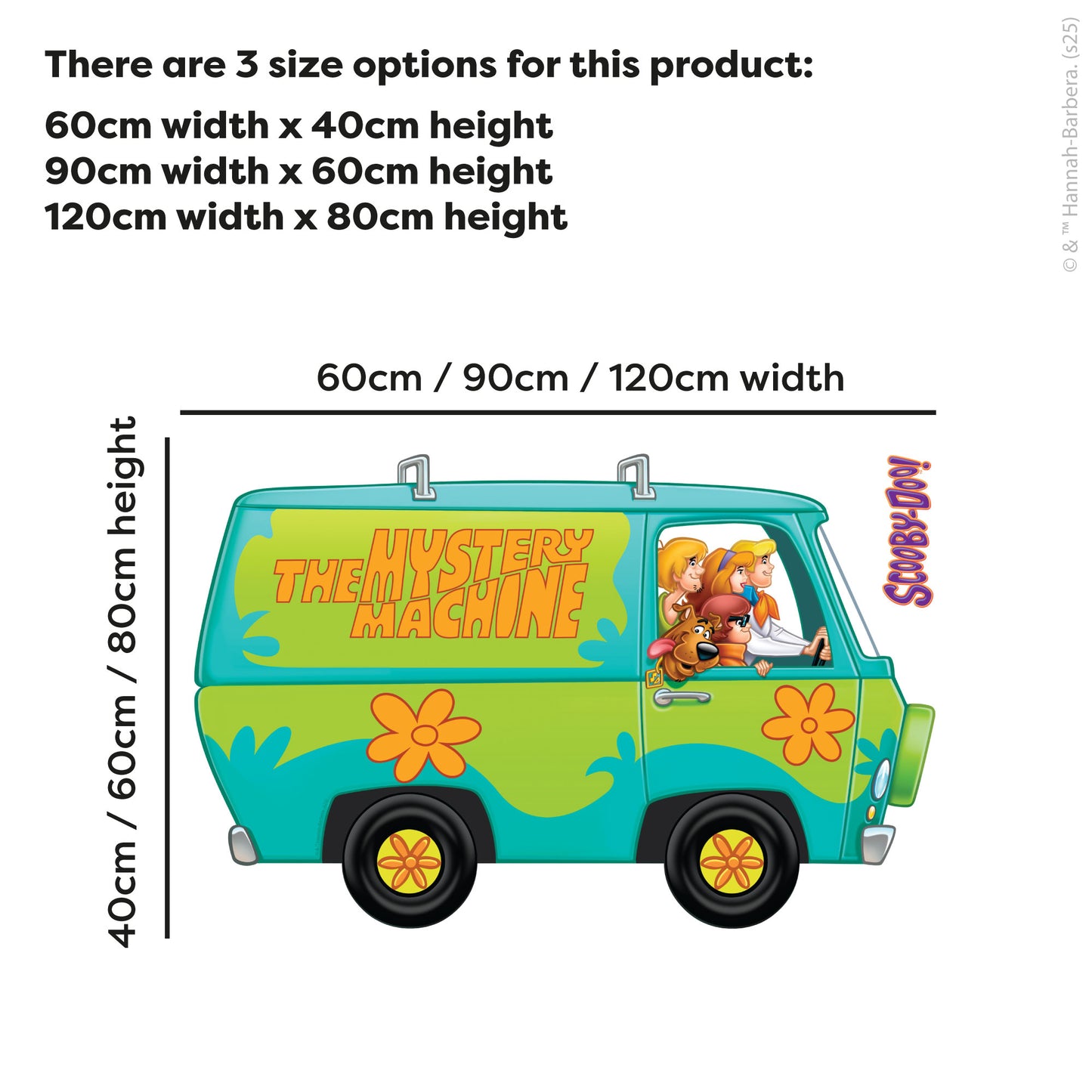 Scooby-Doo Wall Sticker  –  The Mystery Machine Decal Wall Art